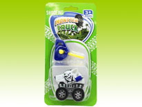 Item 696706 Shooting Leopard Truck Launch White Toy Vehicles for Kids