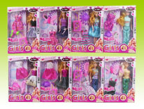 Item 666054 Fashion Show Barbie Doll Playset 2 Dresses Ver Dress Changing Barbie Doll for Girls