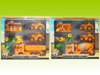 Item 611077 Friction Engineering Vehicle Playset Window Boxed Friction Toy Vehicle Engineering Toy for Kids
