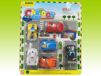 Item 629192 Pull Back Toy Vehicle Playset Assortment2 Toy Vehicle with Pull Back and Go Function for Kids