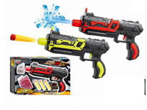 Item 651434 Mech Style Toy Blaster Gun Toy with Soft Dart and Water Bullet 2 in 1 Ver. Classic Shooting Gun Toy for Kids