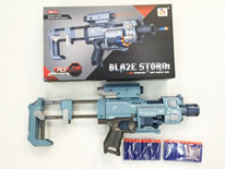 Item 673920 Blaze Storm Battery Operated Soft Bullet Gun Toy with Gunsight Classic Safe Shooting Gun Toy for Kids