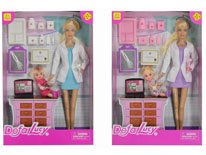 Item 689665 Barbie Doctress with Doctor Accessaries Interesting Barbie Toy Set for Kids