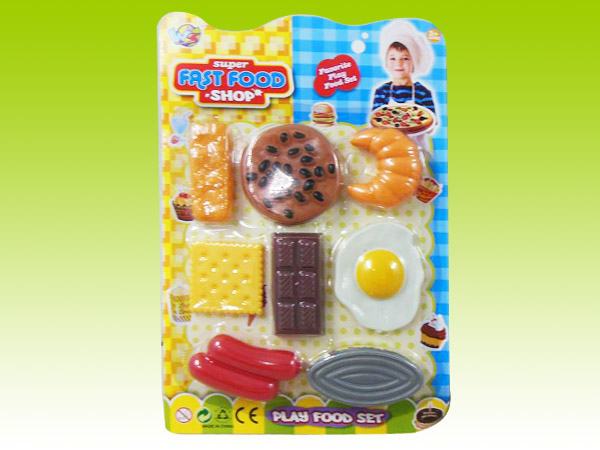 Item 618669 Fast Food and Cookies Kitchen Playset Kitchen Chef Pretend Play for Kids