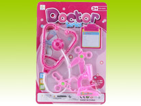 Item 681034 Pink Doctor Pretend Playset Assortment4 Classic Clinic Pretend Play Toy for Kids