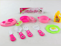 Item 625180 Pink Kitchen Kitchenware Playset Hot Selling Kitchen Chef Play Toys