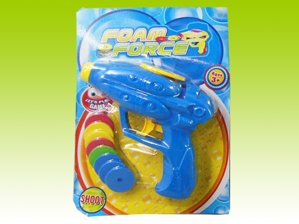 Item 623054 Flying Disk Space Gun Simple Color Ver Classic Gun Toy Shooting Play for Kids