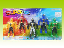 Item 663318 Super Hero Figures 5 Pieces Plastic Delicate Toy Model for Kids