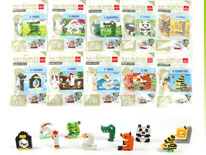 Item 685404 Pixel Animal Build Up Block Playset 10 Assortments Classic Build Up Block Toy Educational Toy for Kids