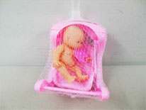 Item 645367 5cm Baby Doll with Hand Held Stroller Assortment3 Fun Child Rearing Play for Kids