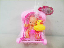 Item 645362 5cm Baby Doll with Hand Held Stroller Assortment4 Fun Child Rearing Play for Kids
