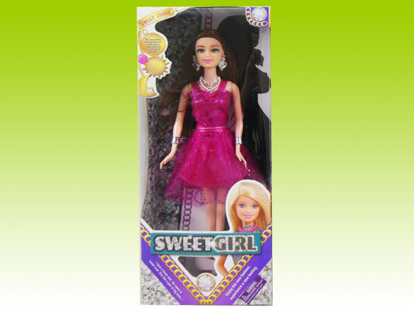 Item 706592 Fashion Show Barbie Doll Playset Dress Assortment2 Dress Changing Barbie Doll for Girls