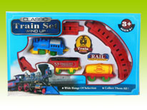 Item 684738 Wind Up Railway Train Playset Assortment2 Wind Up Assembling Toy Vehicle  for Kids