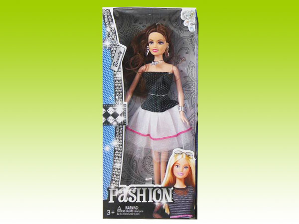 Item 667330 Fashion Show Barbie Doll Playset Dress Assortment6 Dress Changing Barbie Doll for Girls