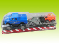 Item 669693 Friction Pickup Truck with Trailer and Forklift Toy Friction Vehicle for Kids