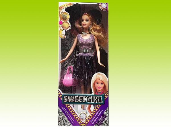Item 638648 Fancy Evening Dressed Barbie Boll Playset with Accessary Classic Barbie Toy for Kids