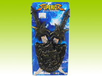 Item 655145 Dark Bronze Painted Sword and Shield Playset Classic Sword Warrior Play Toy for Kids