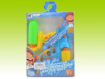 Item 689483 Water Battle Suit and Dual Water Guns Safety Guaranteed Water Gun Summer Toy Beach Toy for Children