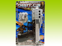 Item 689518 B/O Pistol Gun Toy Enhanced Ver. with Police Badge Classic Gun Toy for Kids