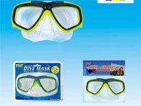 Item 715025 Swim Mask Toy Set Green and Yellow Frame Assortments Swim Equipment Sport Toy for Kids