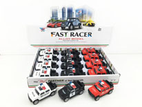 Item 717199 Pull Back Die Cast Police Pick Up Truck Classic Metal Toy Vehicle for Kids