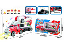 Item 720863 Self Fixing Trailer Truck with Toolbox on Load Interesting DIY Construction Vehicle Toy for Kids