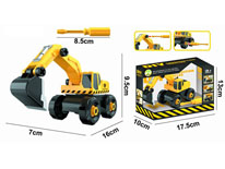 Item 720881 Self Assembling Excavator Interesting DIY Construction Vehicle Toy for Kids