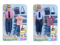 Item 709615 11.5cm Male White Collar Worker Figure Set Interesting Toy Figure for Kids