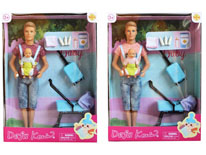 Item 709617 11.5cm Male Figure with Child Rearing Play Ver2 Interesting Barbie Boyfriend Figure Toy for Kids